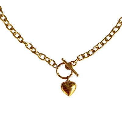 Collar Corazón Intuizione Dorado - La Fábrica Store