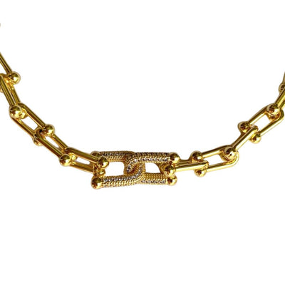 Collar Dorado Volka Chunky Baño de oro - La Fábrica Store